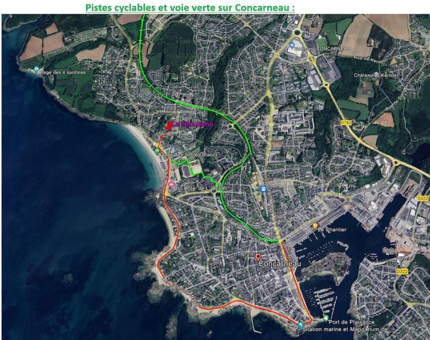 Le Stoubenn, Raffine Et Chaleureux Διαμέρισμα Concarneau Εξωτερικό φωτογραφία